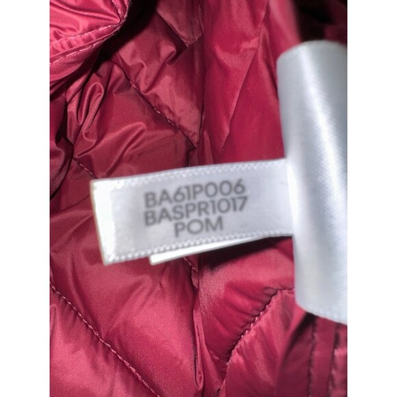 Bass Outdoor Womens Chevron Quilted Down Puffer Vest M Nylon Down Maroon Travel - Picture 14 of 14